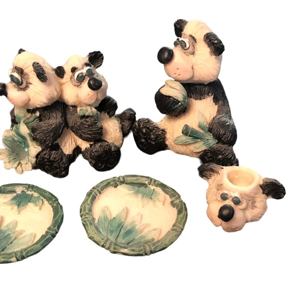 Panda Family Miniature Tea Set - Picture 5 of 9
